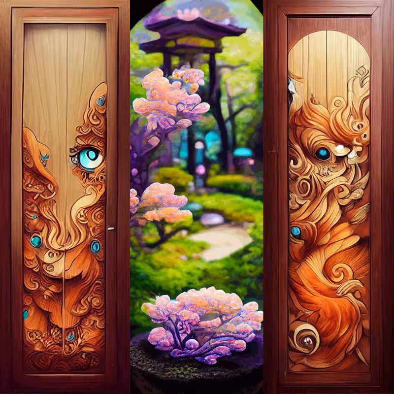 AI Japanese Garden in Spring #5