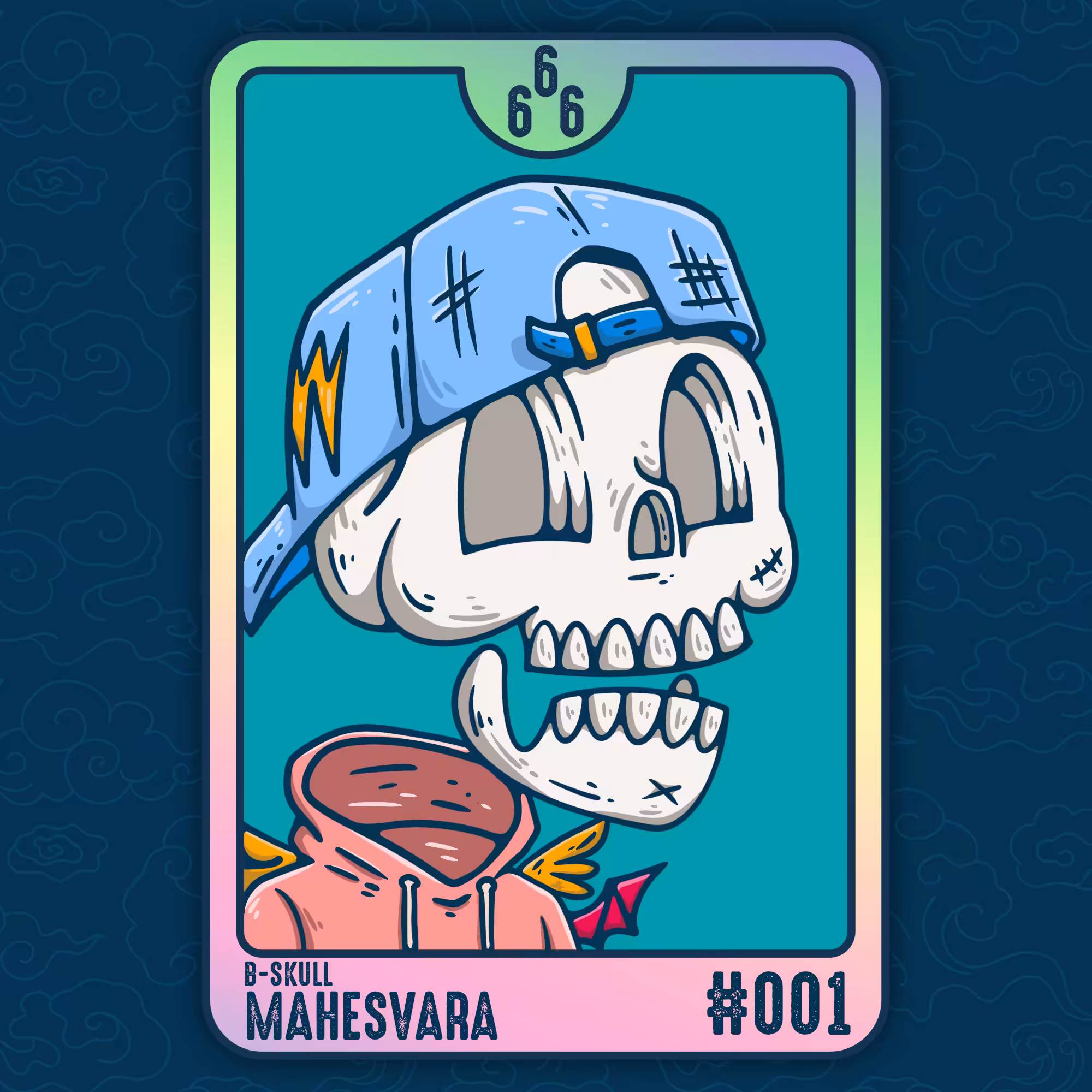 001 BSkull Card - MAHESVARA (THREE STARS)