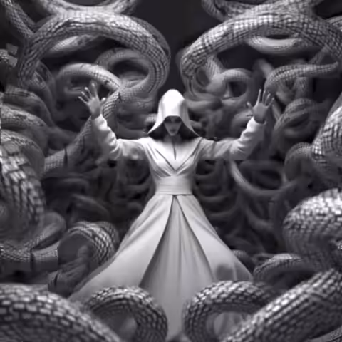 A Woman With Snakes 