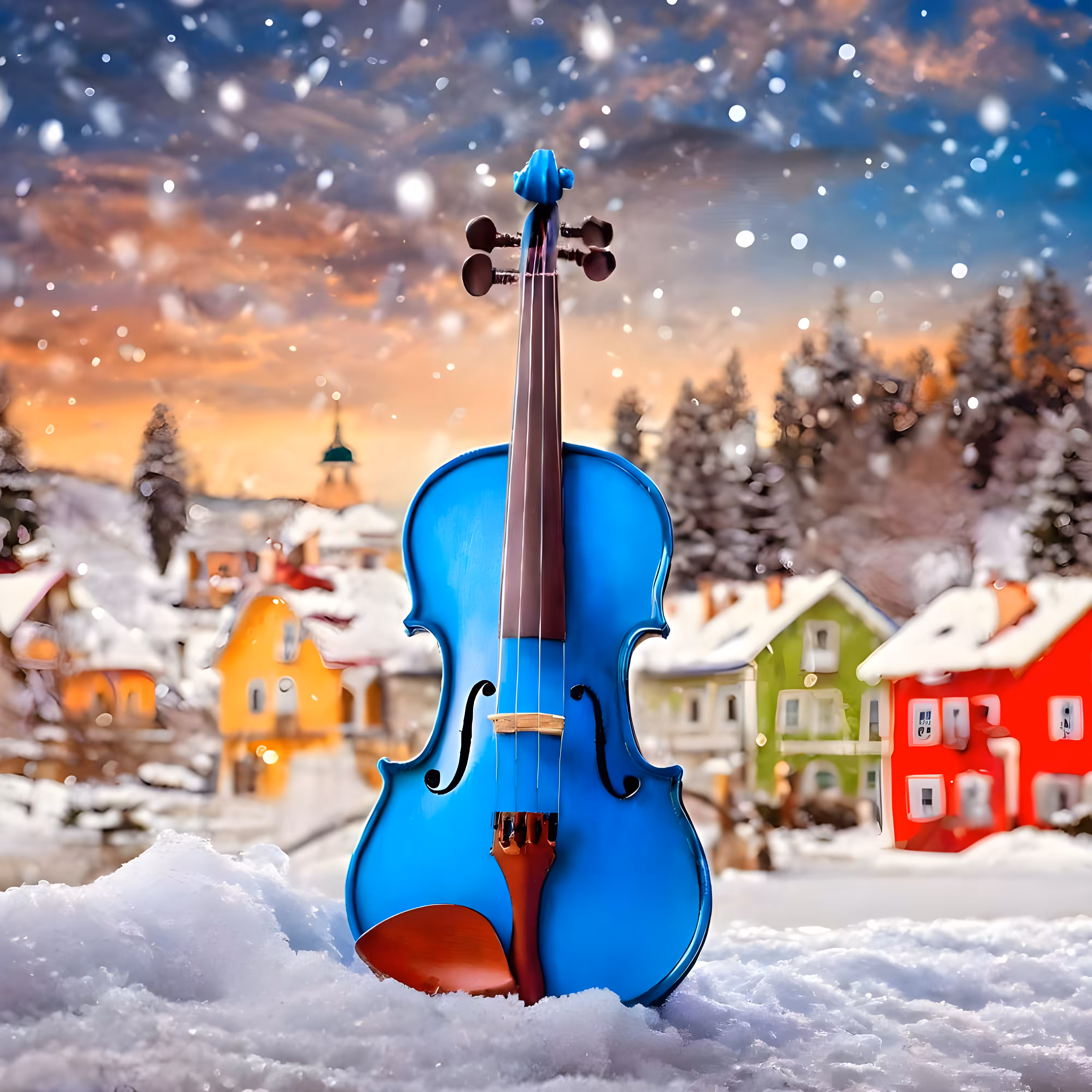 VIOLIN IN THE SNOW