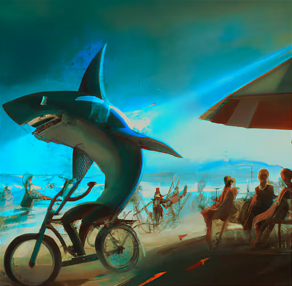 Beach #1 biker shark