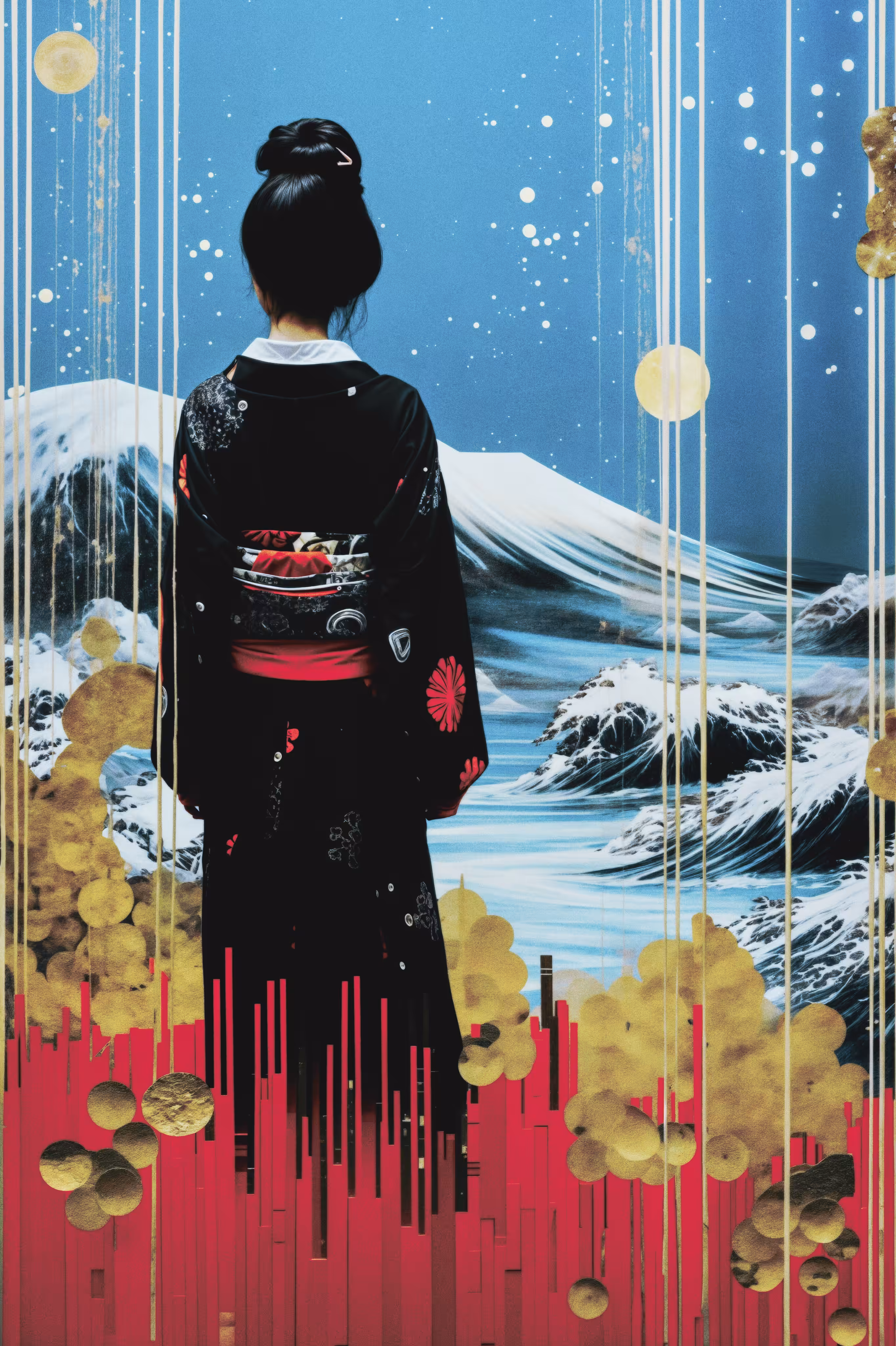 The Sea and the Woman in the Shades of Japan