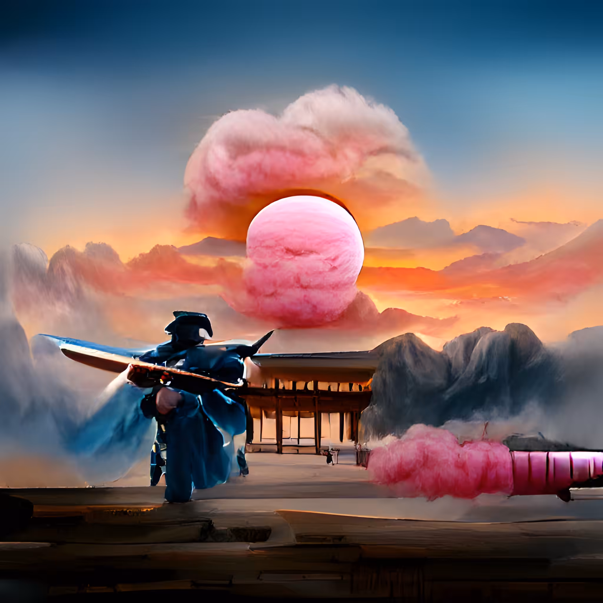 Cotton Candy Katana #07