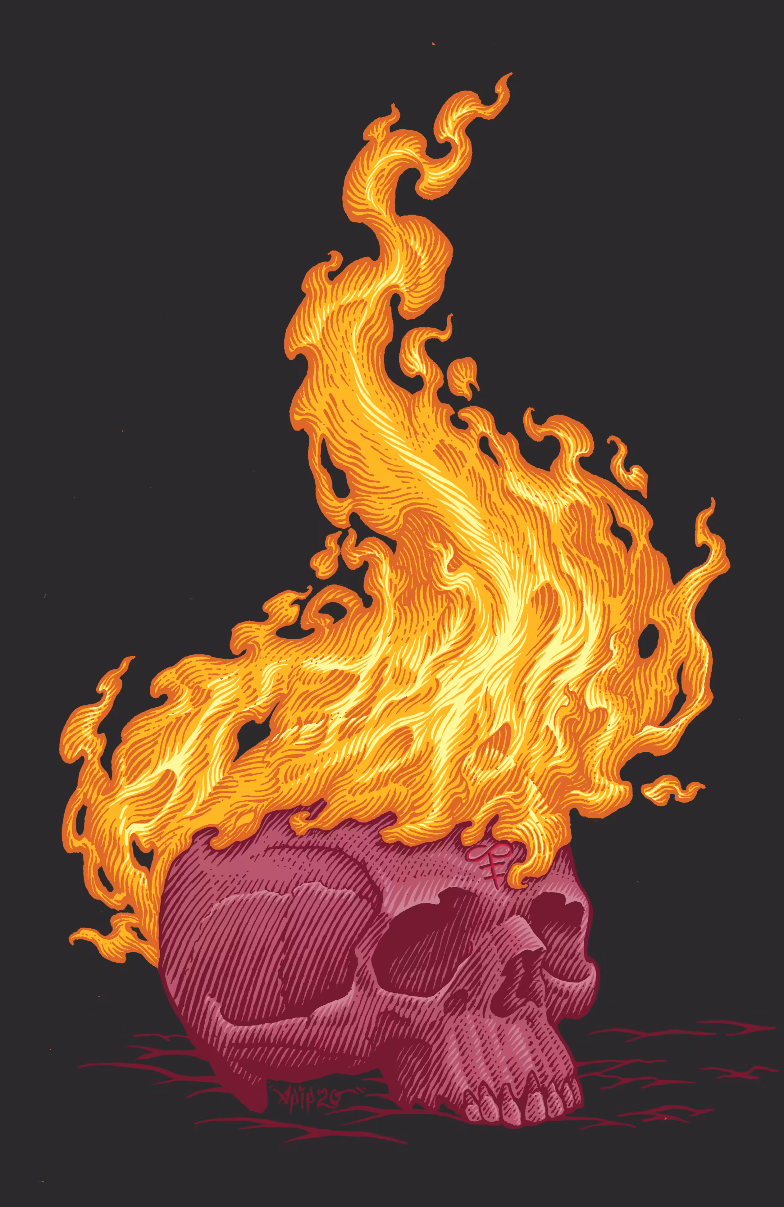 Burning Skull 2
