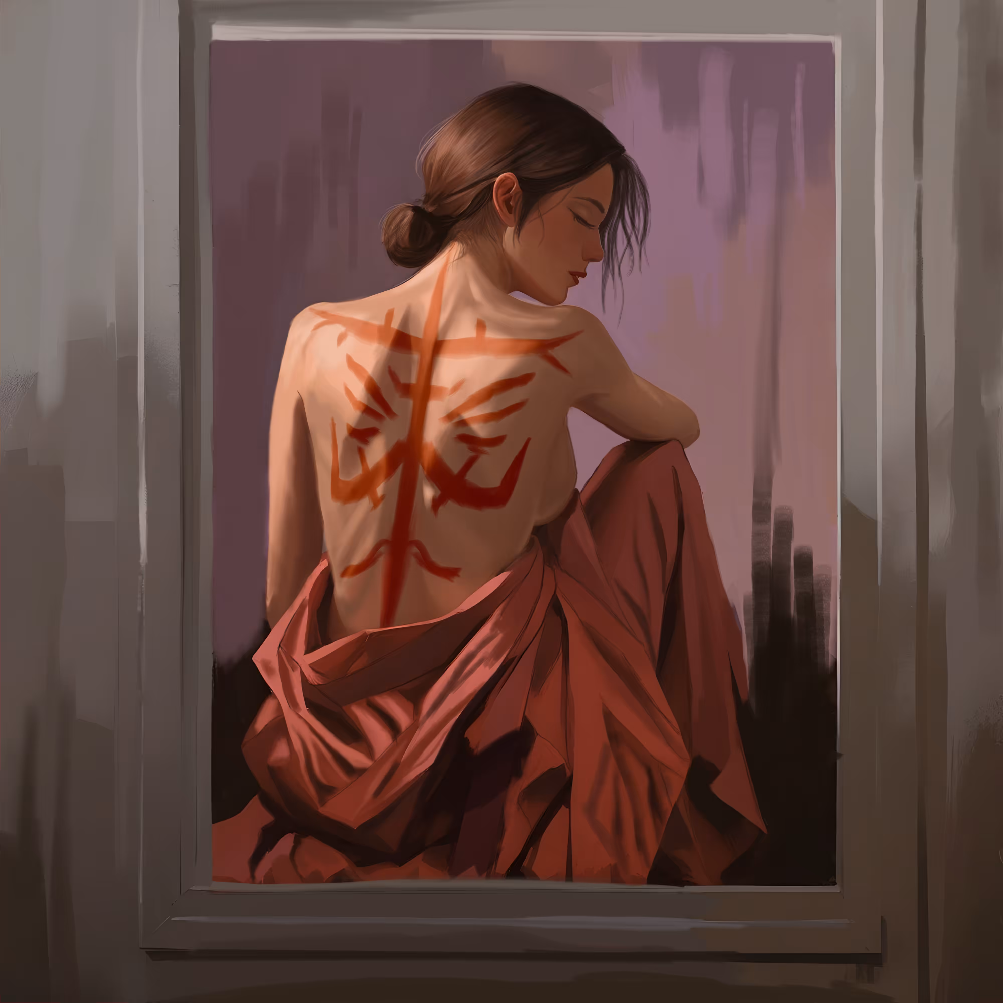 The Story of A Sketch: The Marked Oracle 
