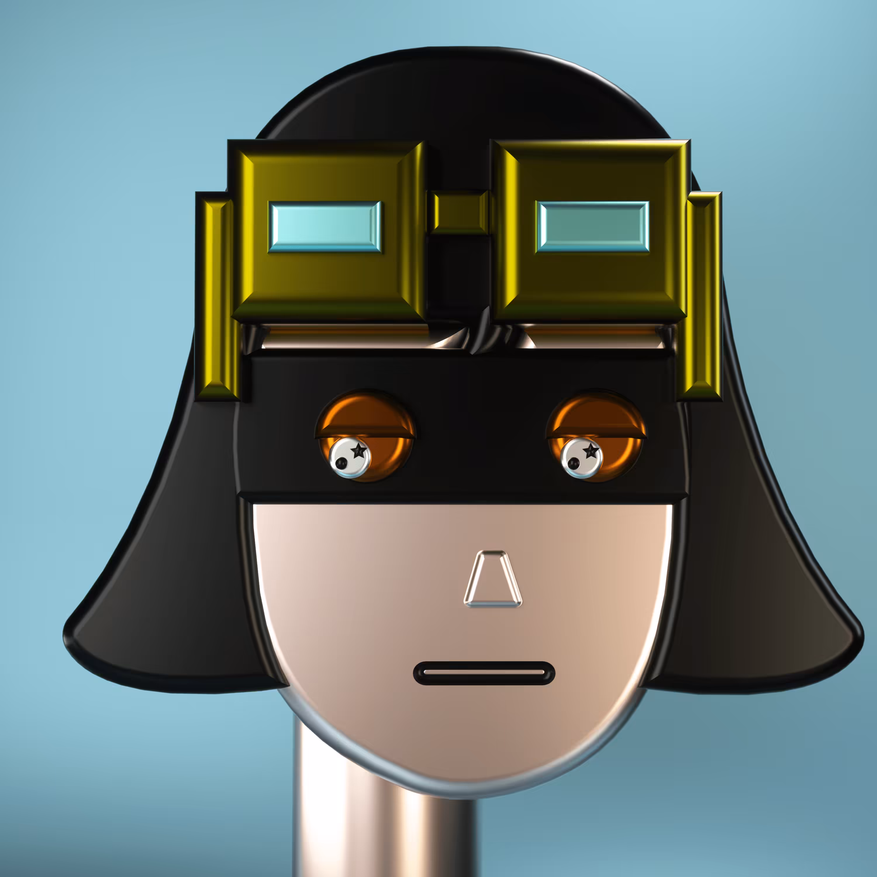 3D Chrome Punks: 3D Chrome Punk #0647