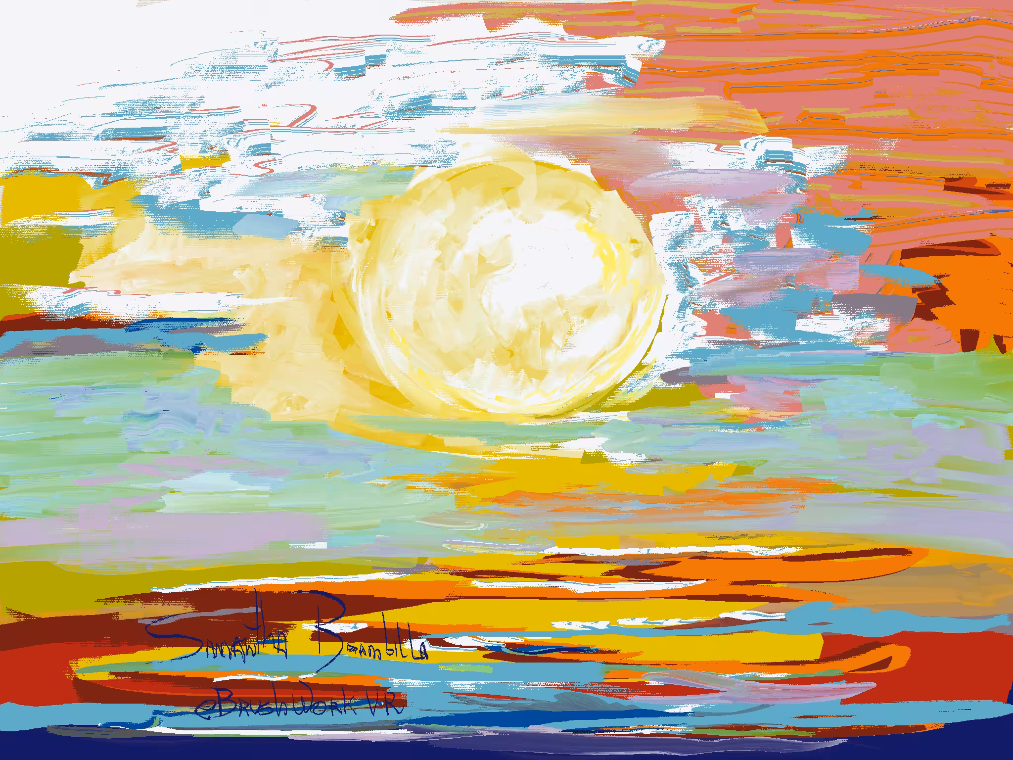 "Sun" Virtual Reality Painting 