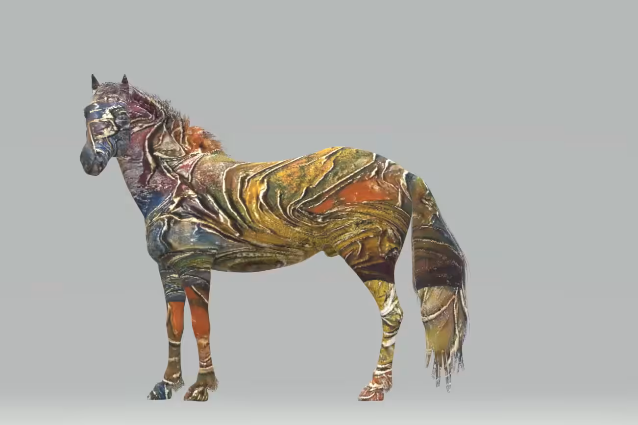Colorful horse