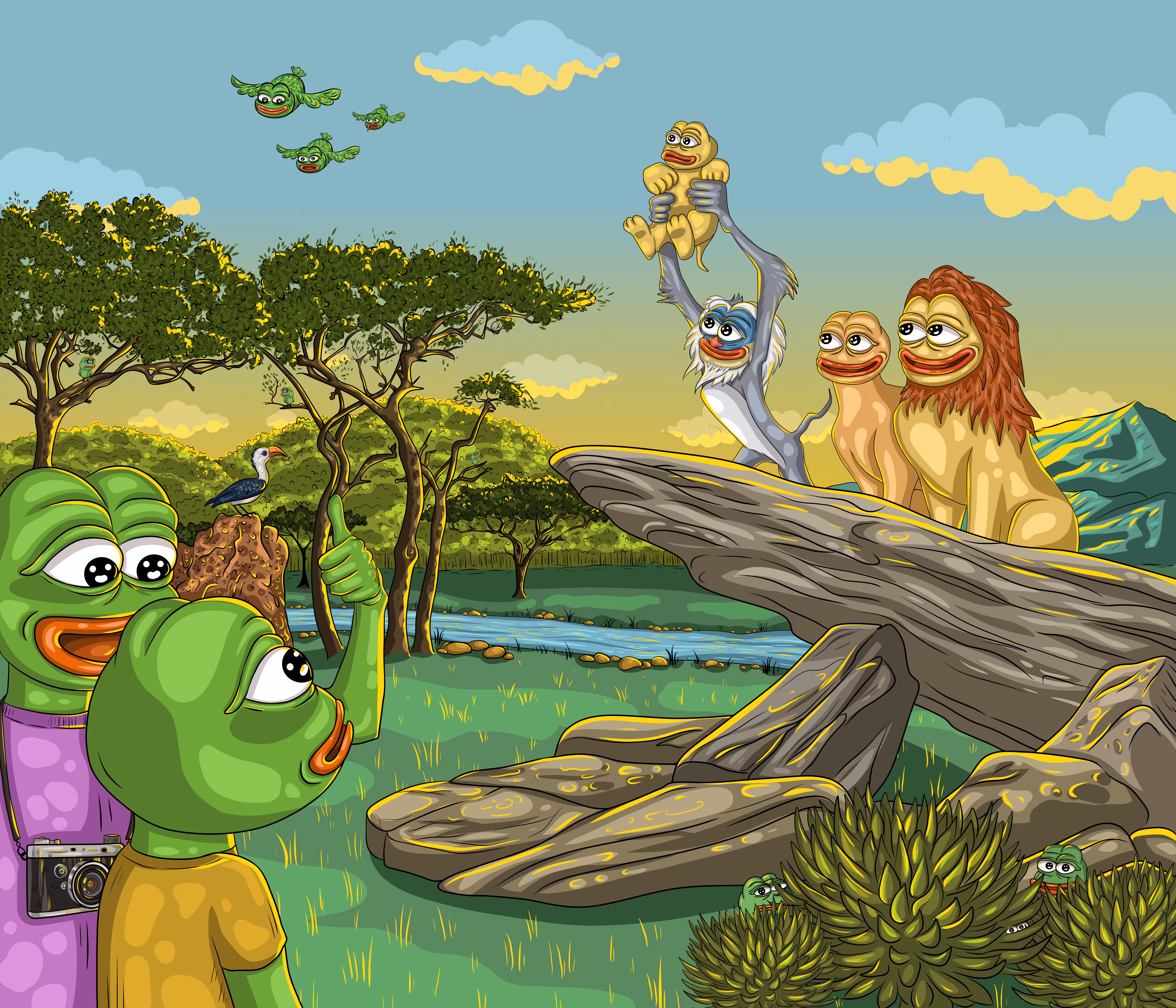PEPE'S FRIENDS AT THE CEREMONY