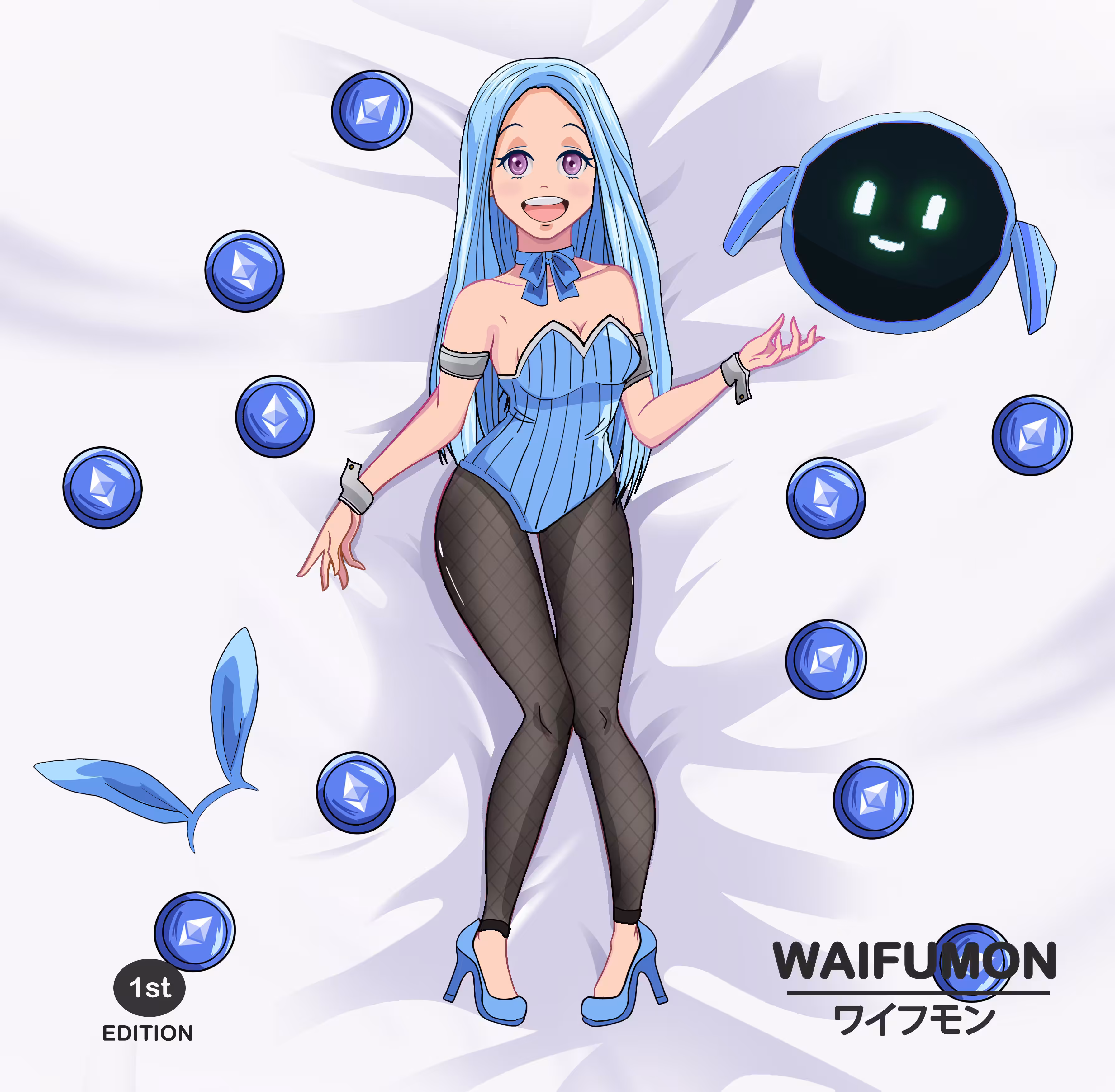Ethereum - Waifumon NFT - First Edition - ワイフモン