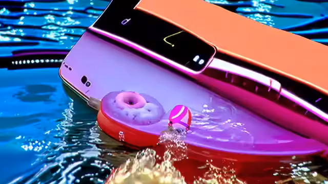 Smartphones in swimming pool II
