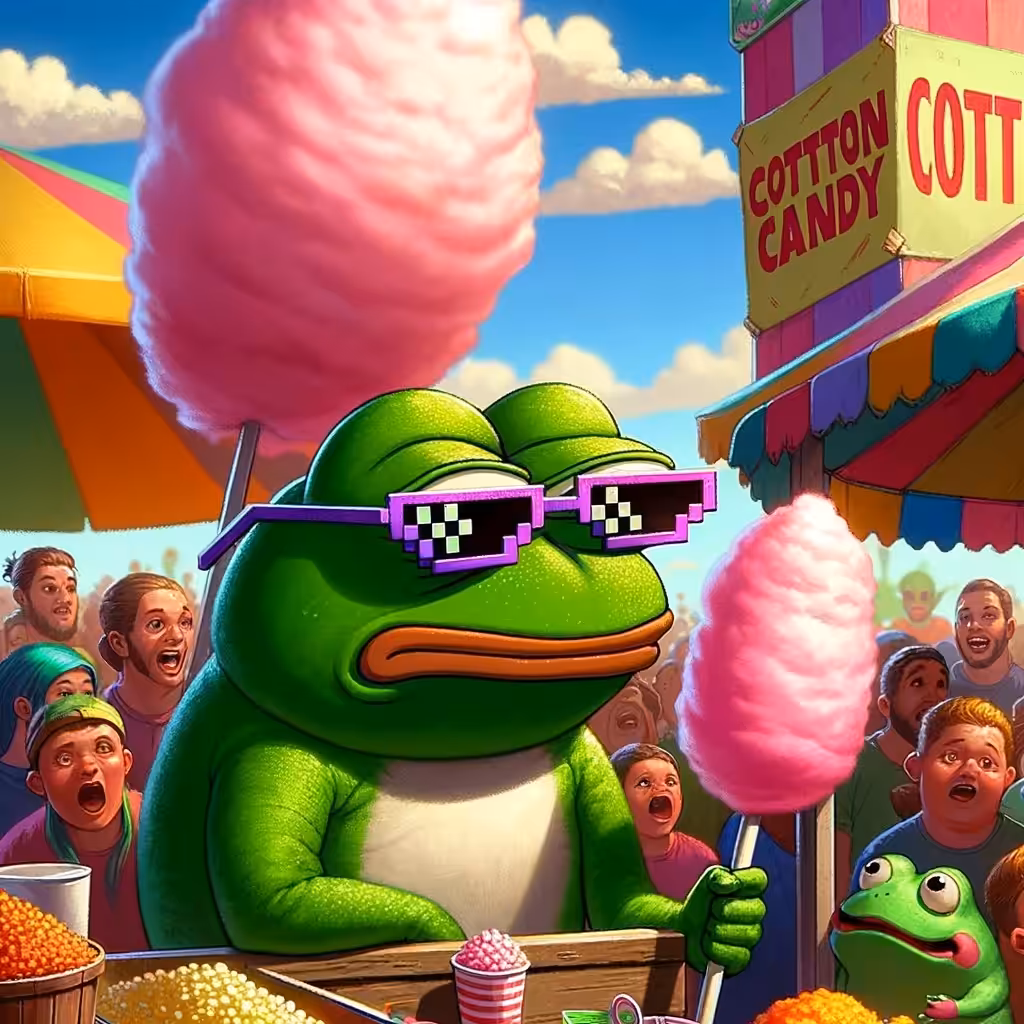DJTezos Memes and Fun: Cotton Candy Teztoad
