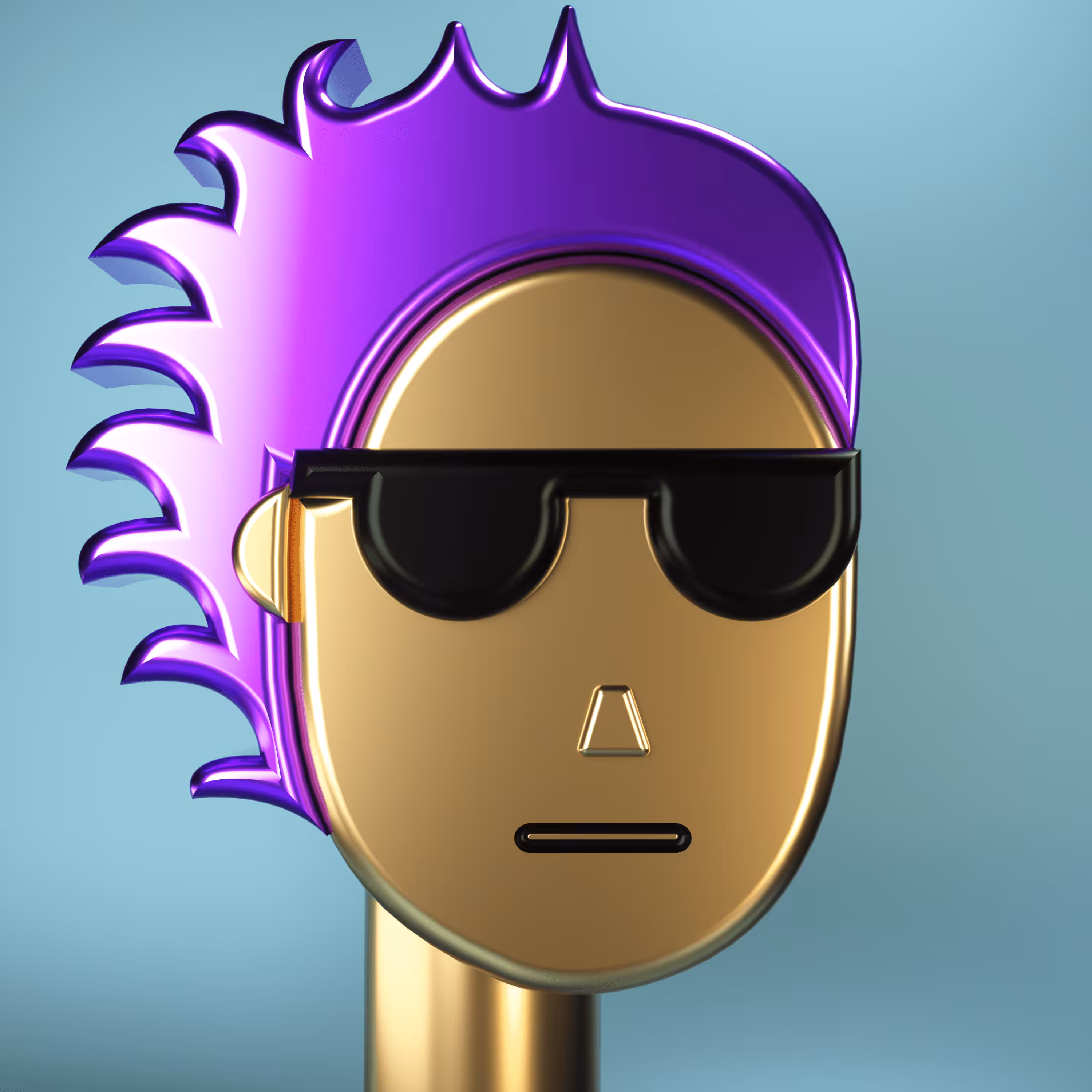 3D Chrome Punk #0762