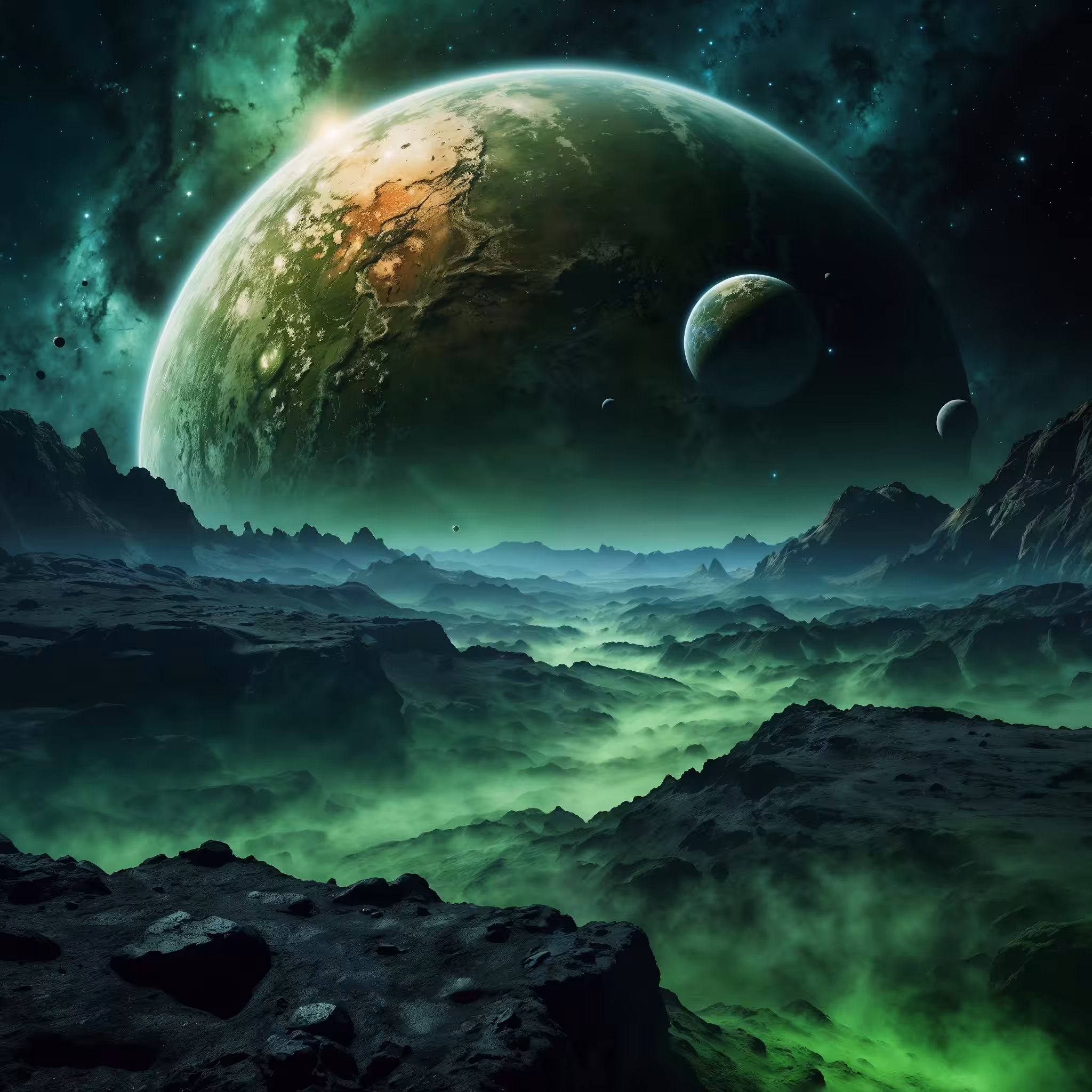 Celestial Visions: "The Verdant Expanse"