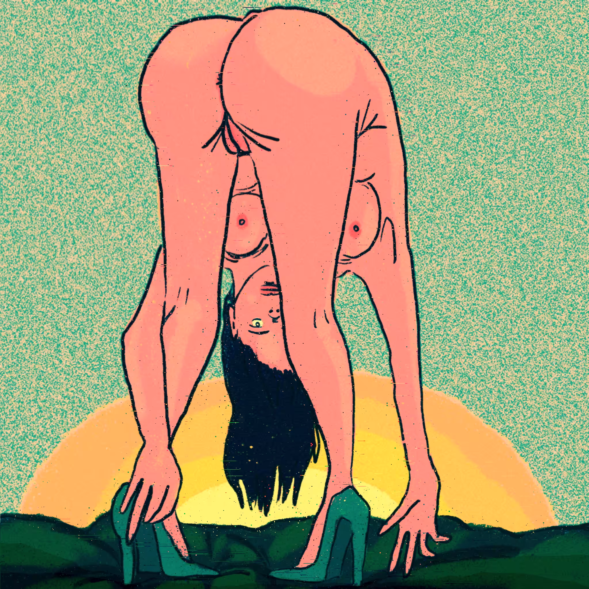 woman who can see behind