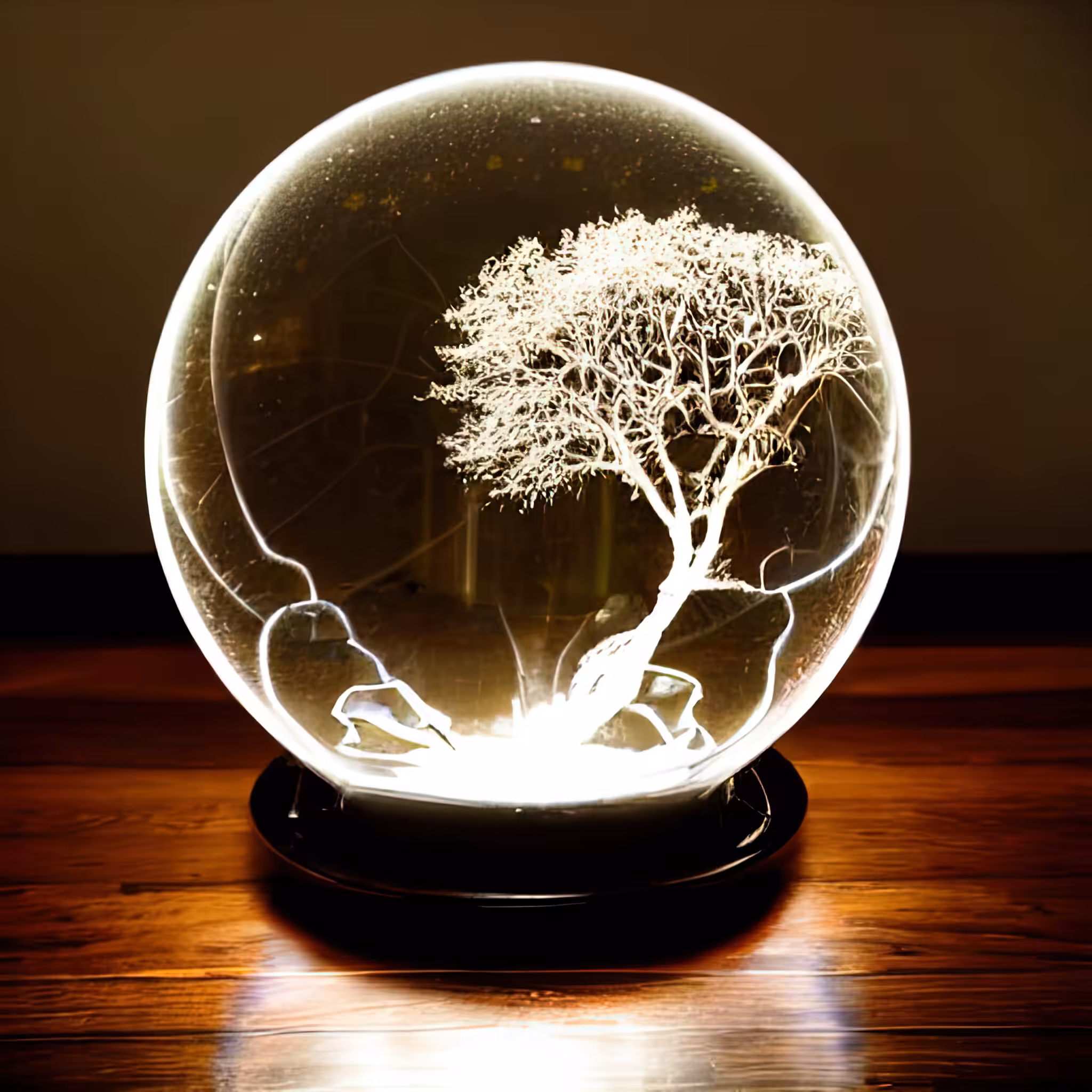 Tree Glass Globe #2