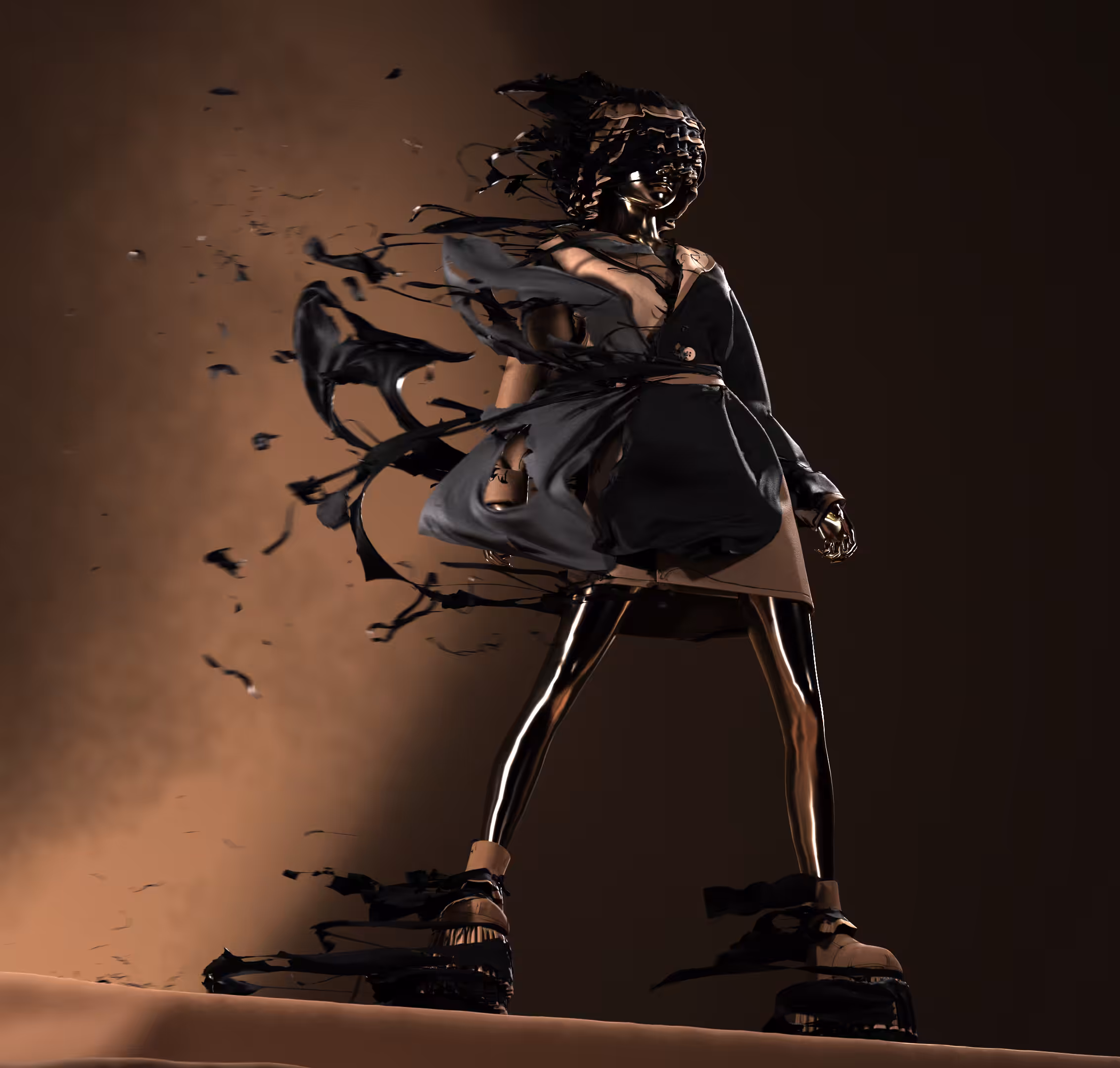 Ripped by the wind