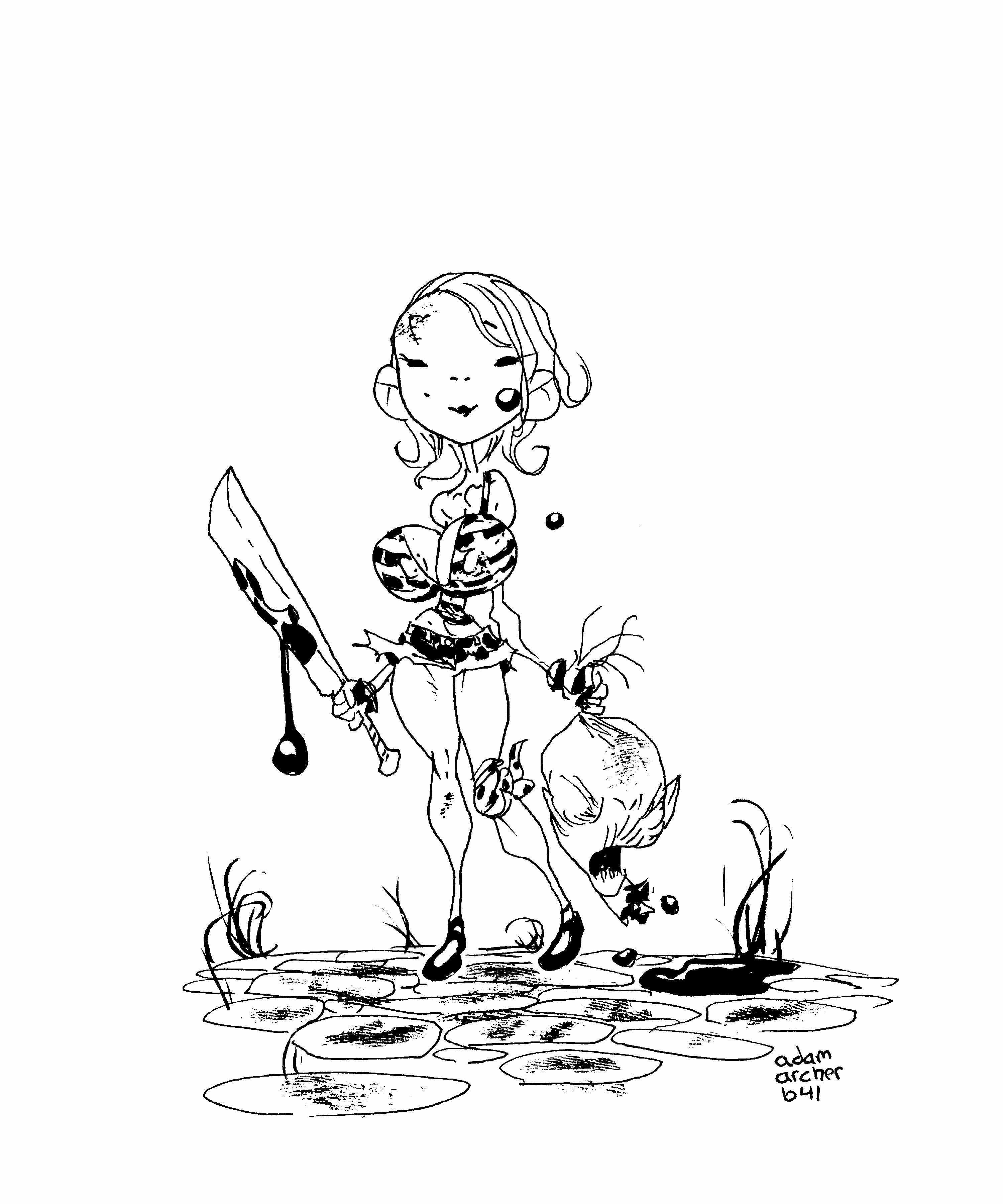 adam archer's doodles: black series 041