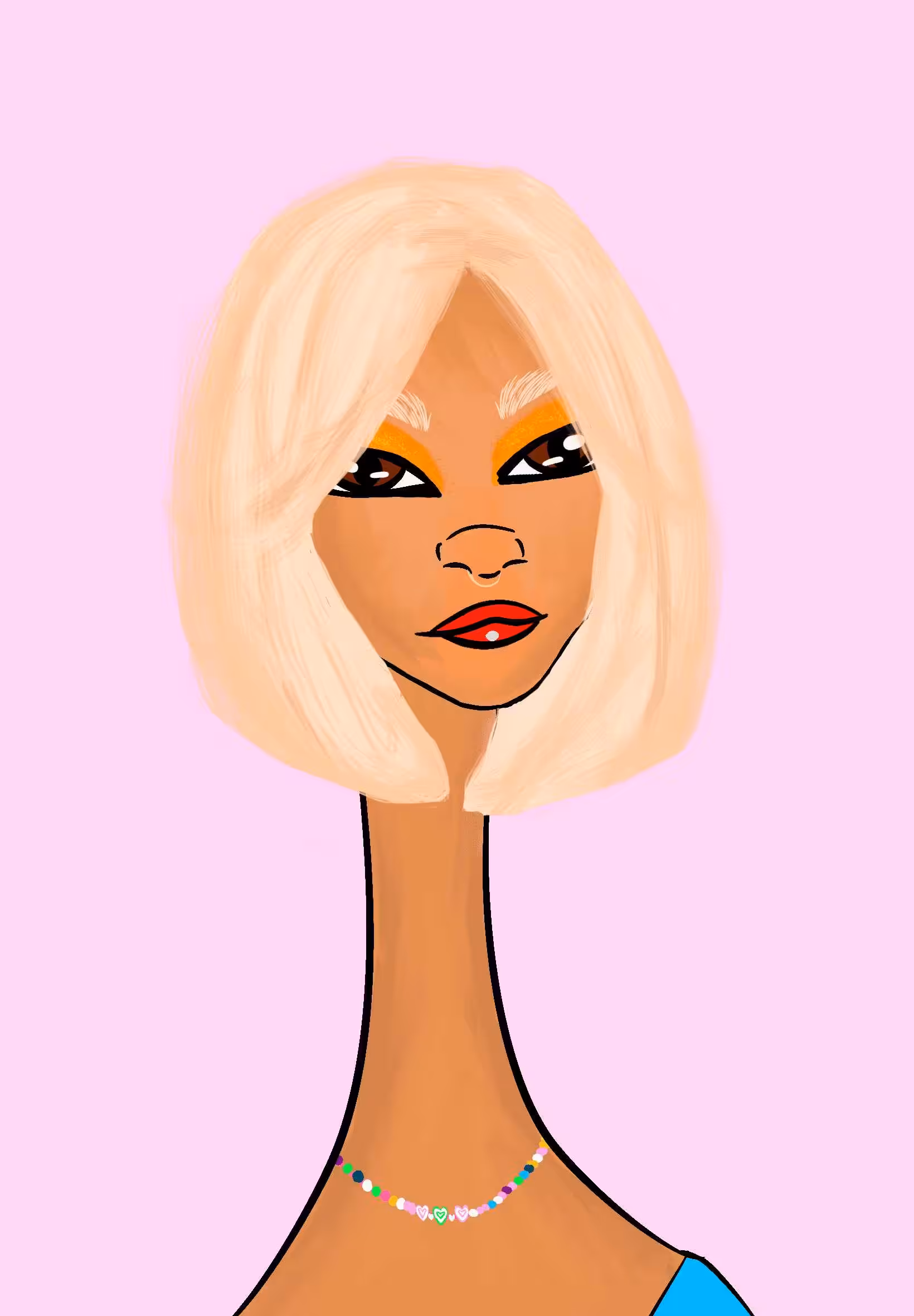 Long Neckie Lady #1487