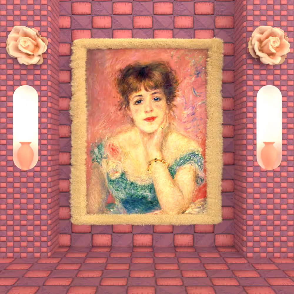 Jeanne Samary in a Low Necked Dress
