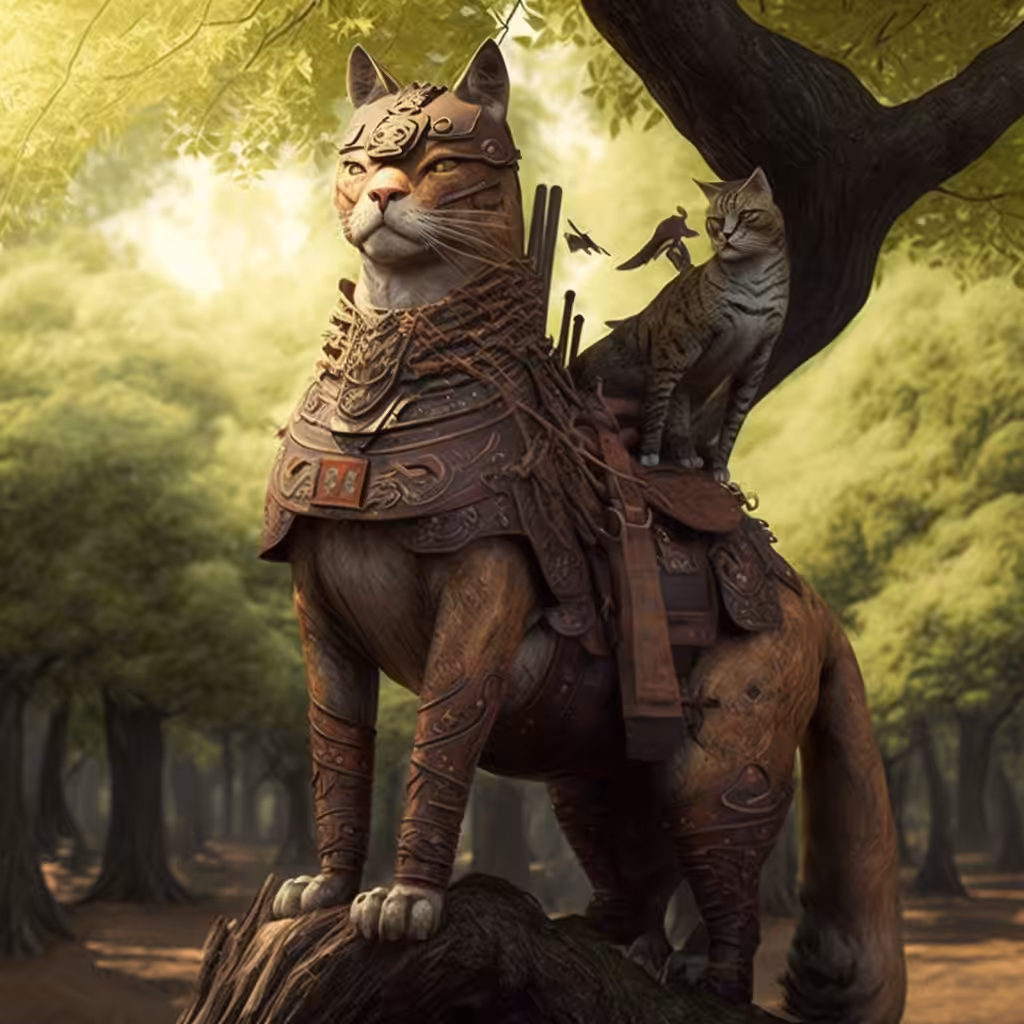 Queen Cat Samurai Warrior