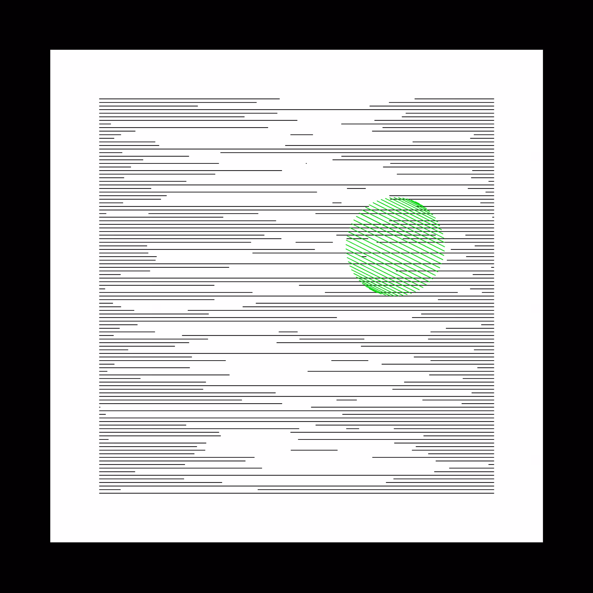 111 lignes horizontales et un rond #6
