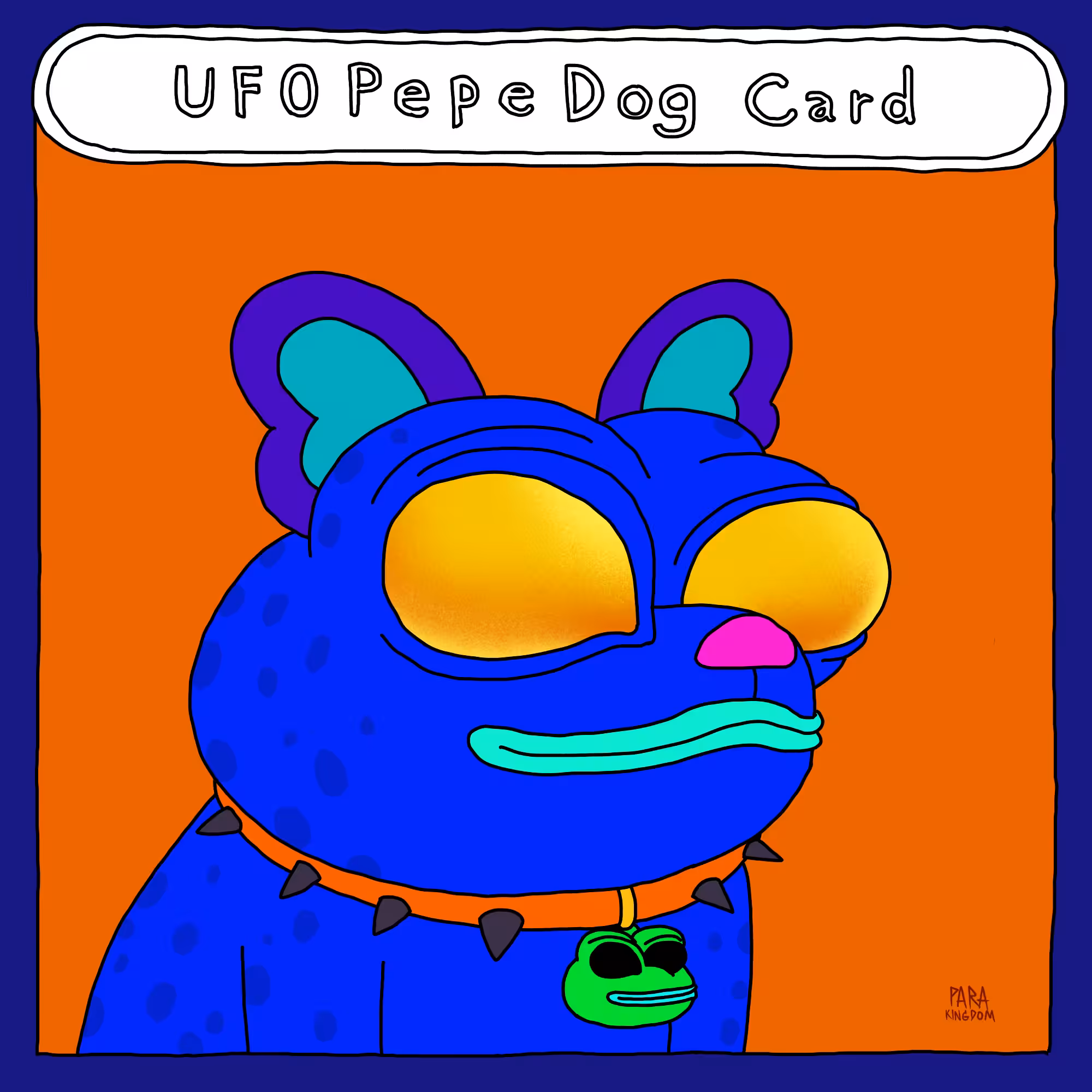 UFO PEPE DOG CARD
