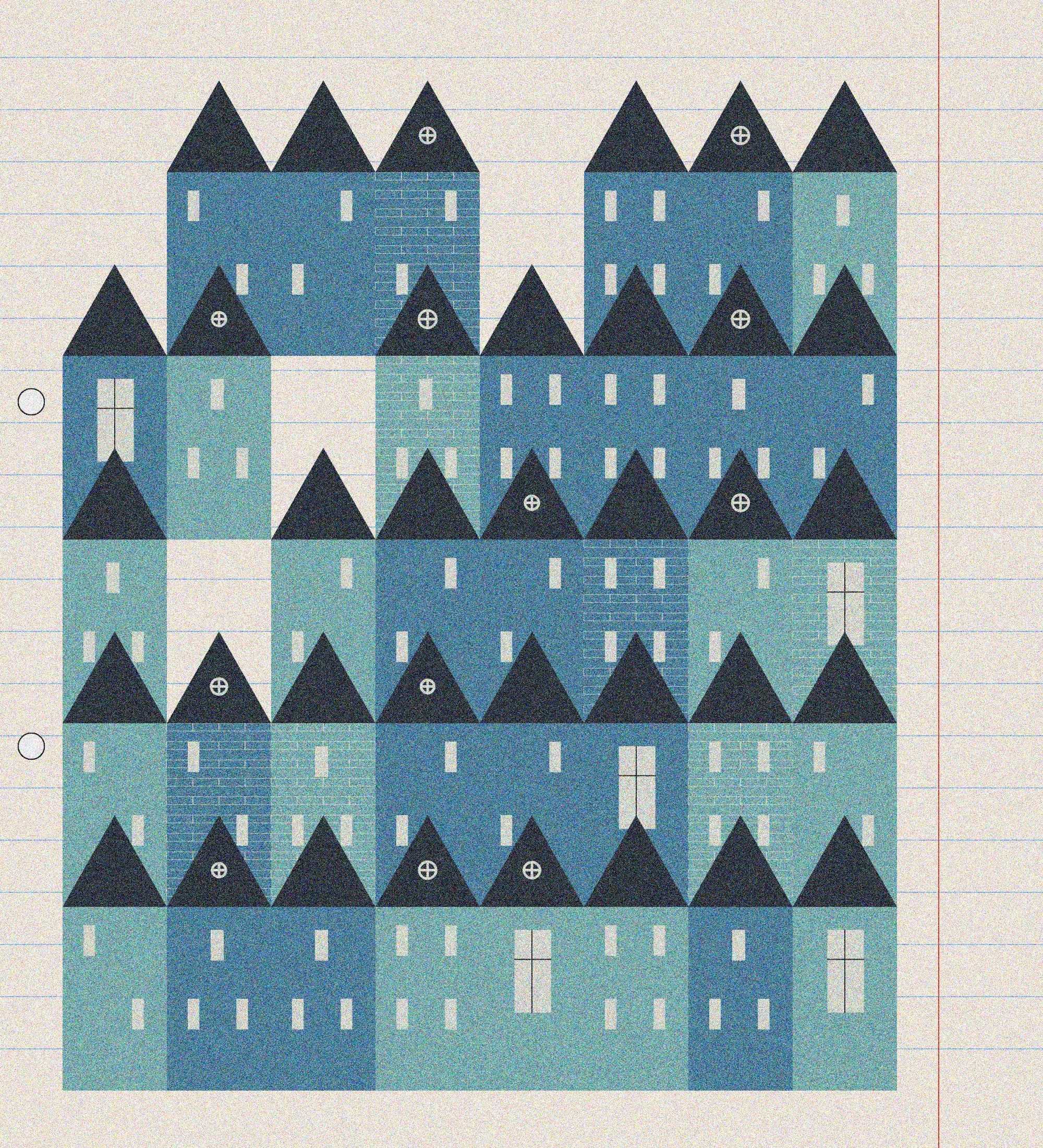 sketchbook page 7: neighbourhoods #49