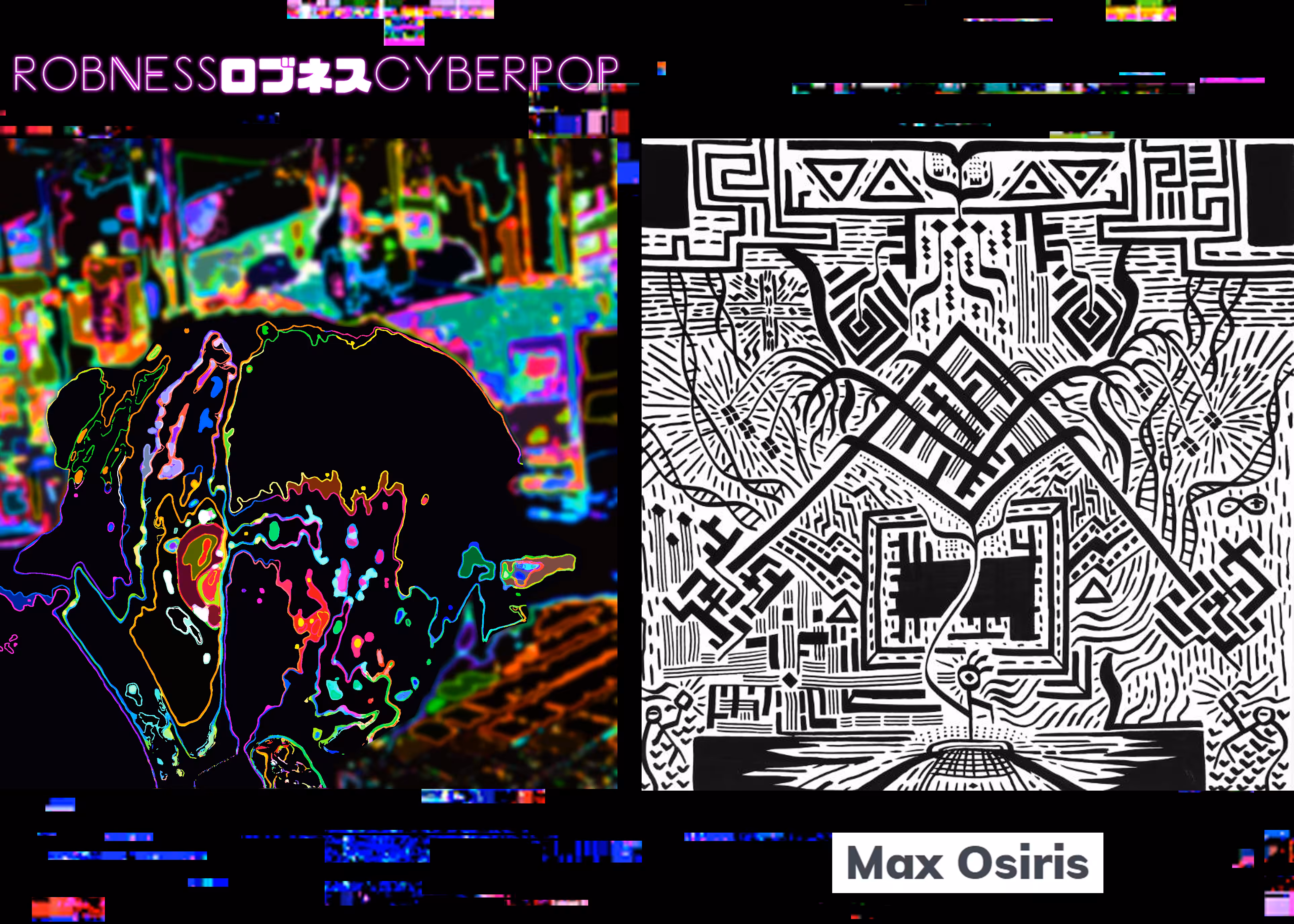 ROBNESS CYBERPOP / MAX OSIRIS (CRYPTO ART 'SPLIT') SHAREWARE ART