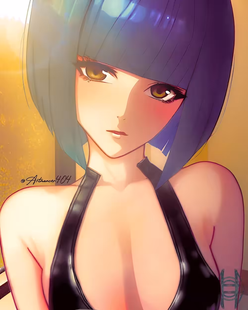 2022 Vintage GlitchAI Goth GF Self Portrait - Hidden Gem #003