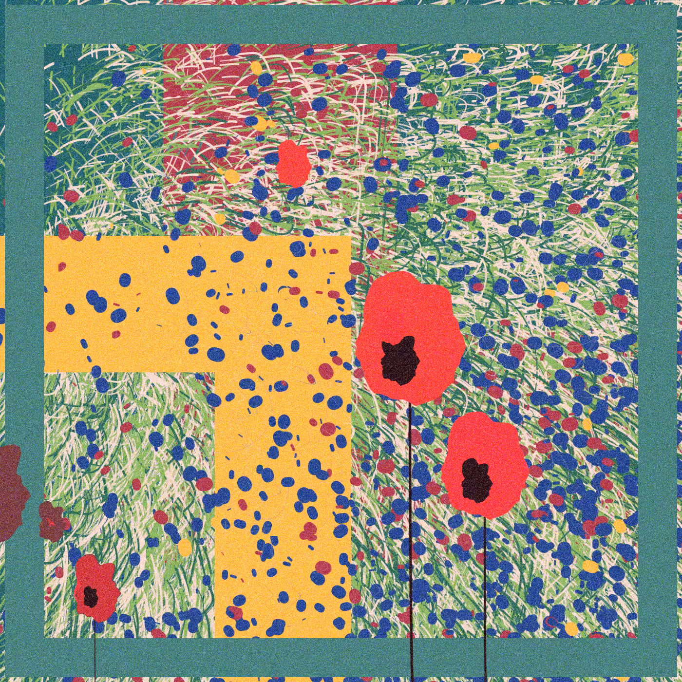 Rodeo posts: Red poppies in the garden #2