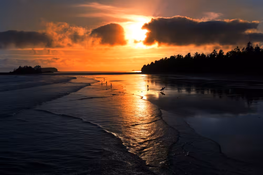 West coast sunset