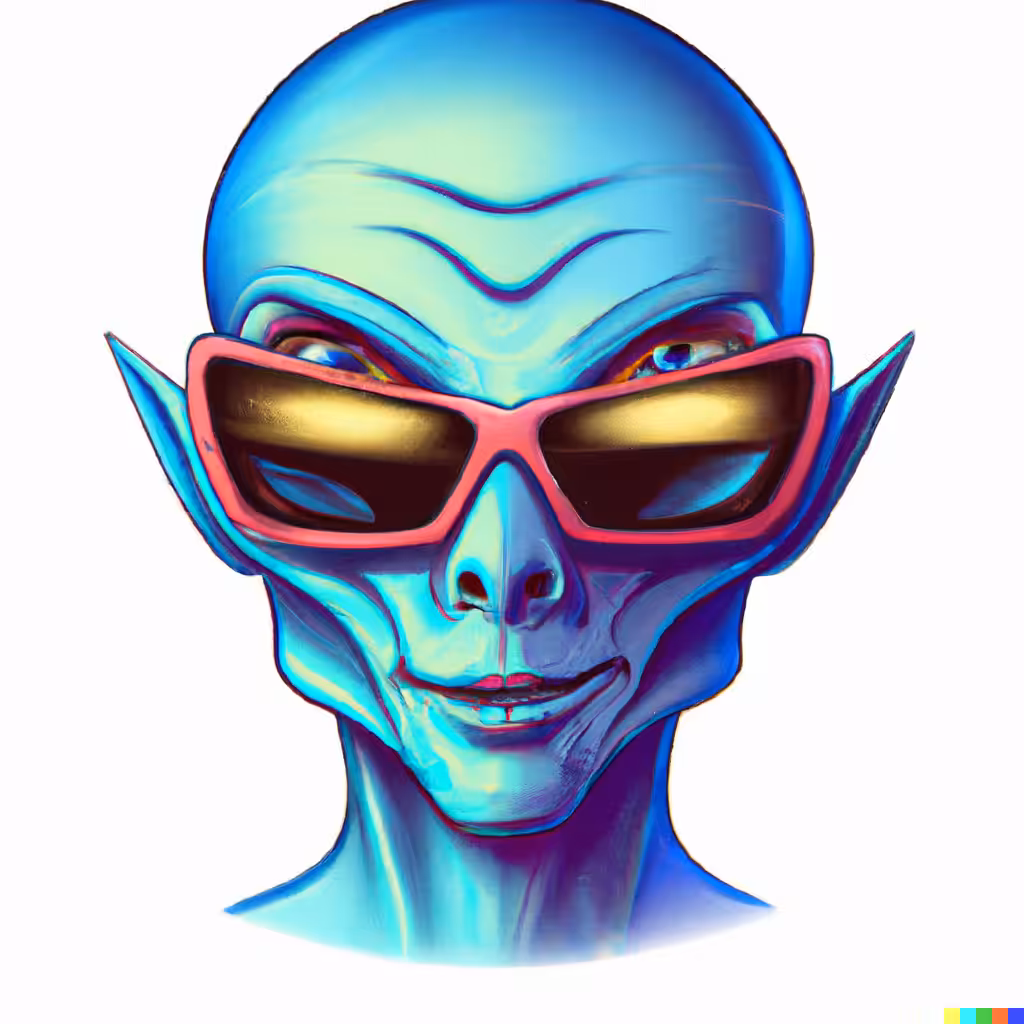 Alien with Sunglasses No. 2