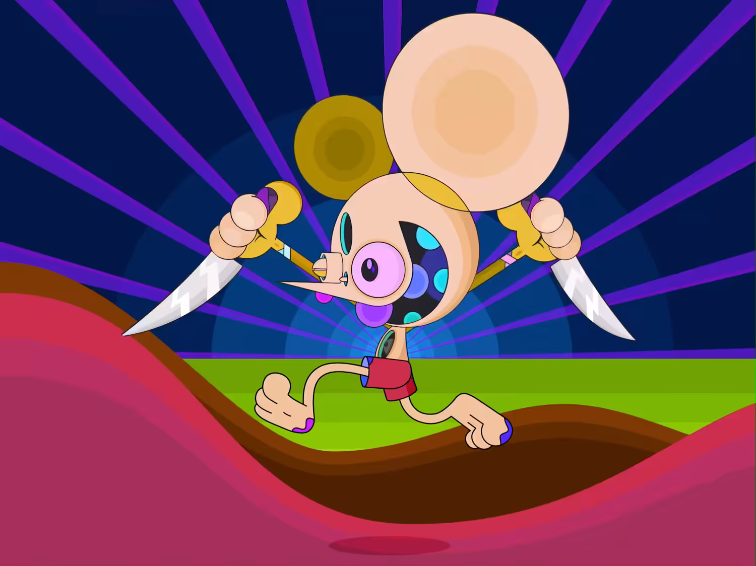 running with sharpest objects