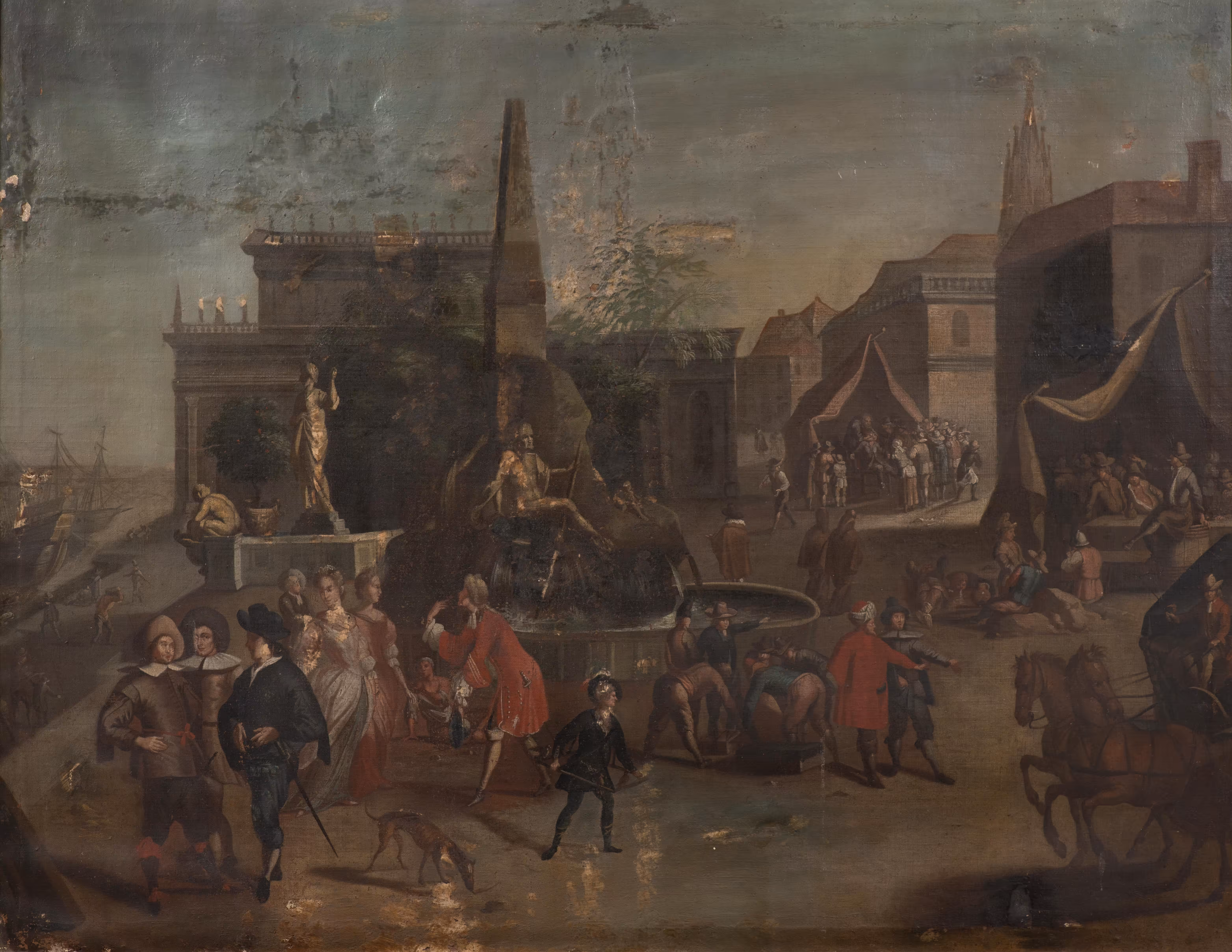 Proof of Patronage: A Fountain with Numerous Figures