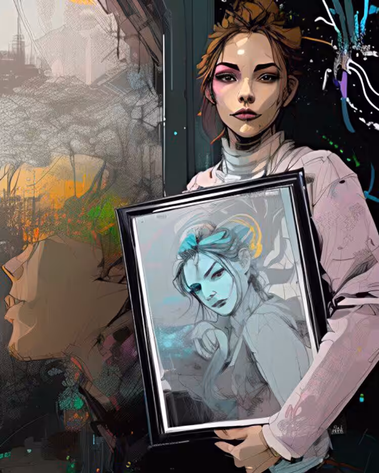 A world  🌍of love  ❤️ and  ✨art 🎨: (( The Secret of the Painting ))🖼