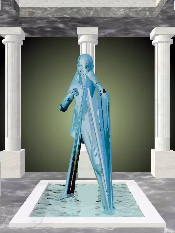 HeavenComputer: The Punching Aqua Green Woman #2377