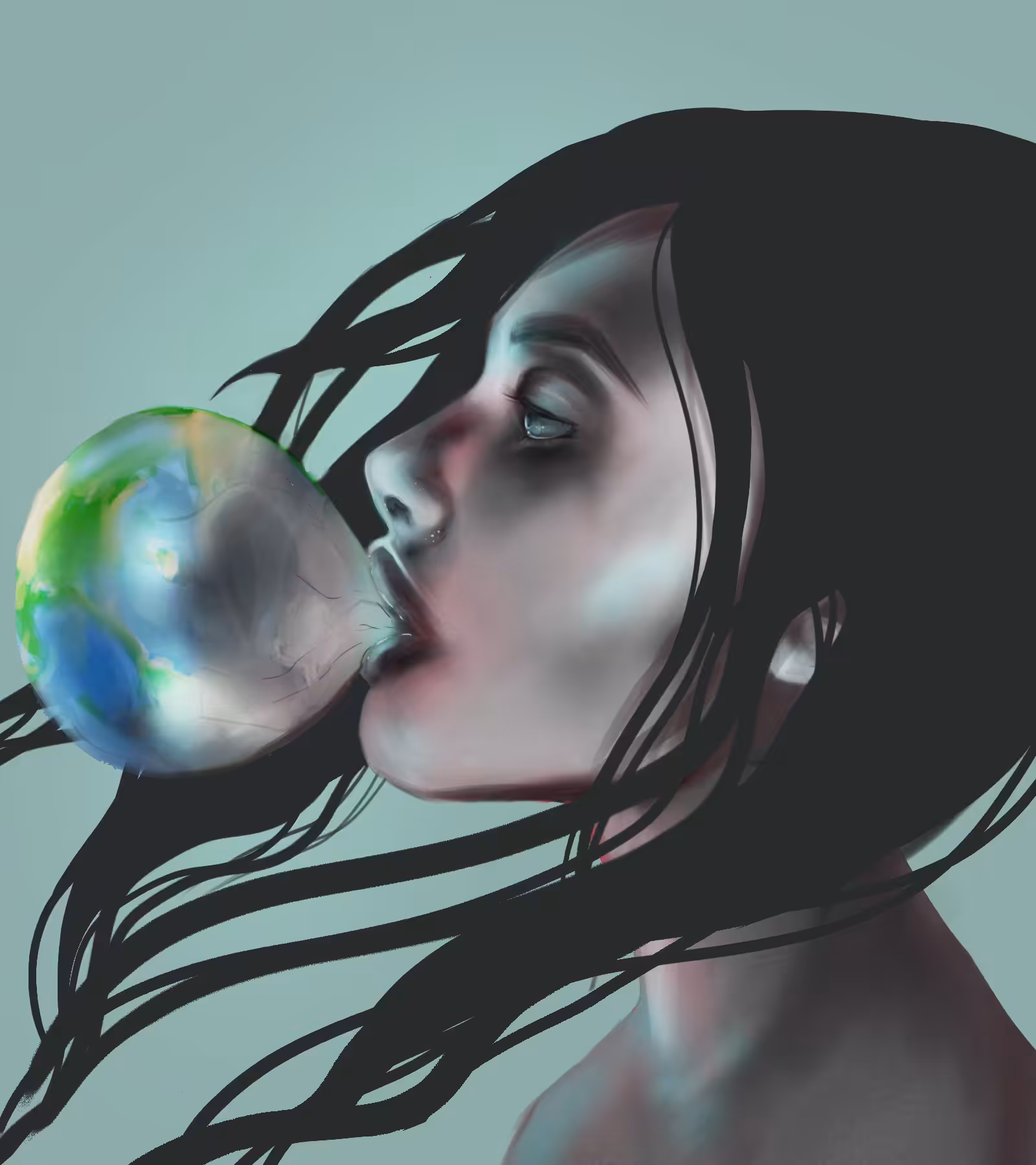Each breath like wildfire
