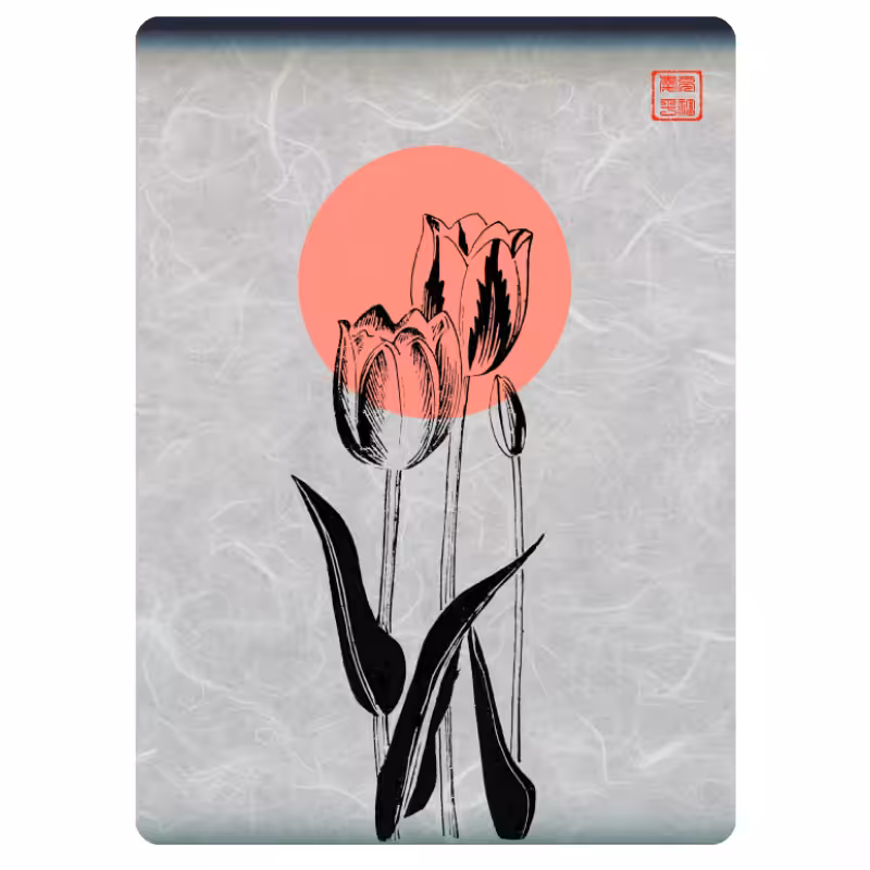 Zen flower card #13