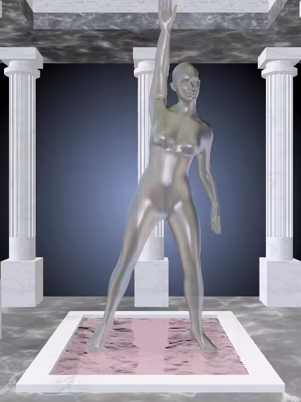 HeavenComputer: The Fading Jazzy Opalescent Onyx Woman #720