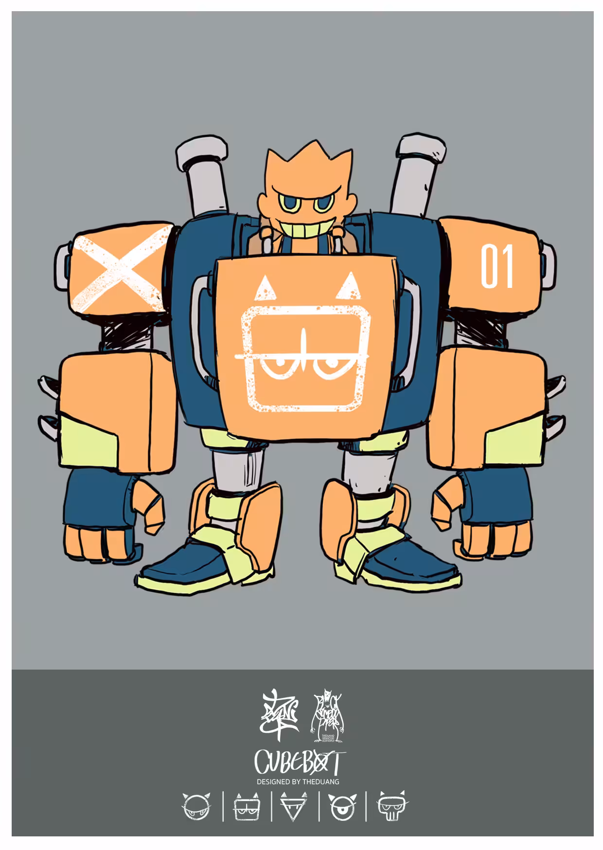 cubebot yellow