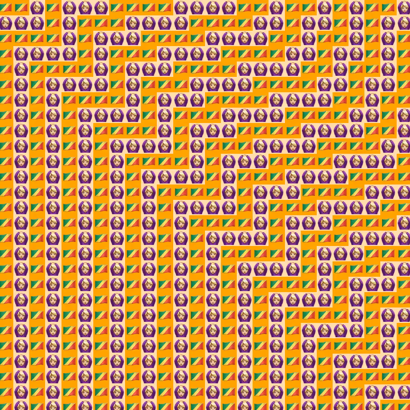 Elementary Cellular Emoji Automata #391
