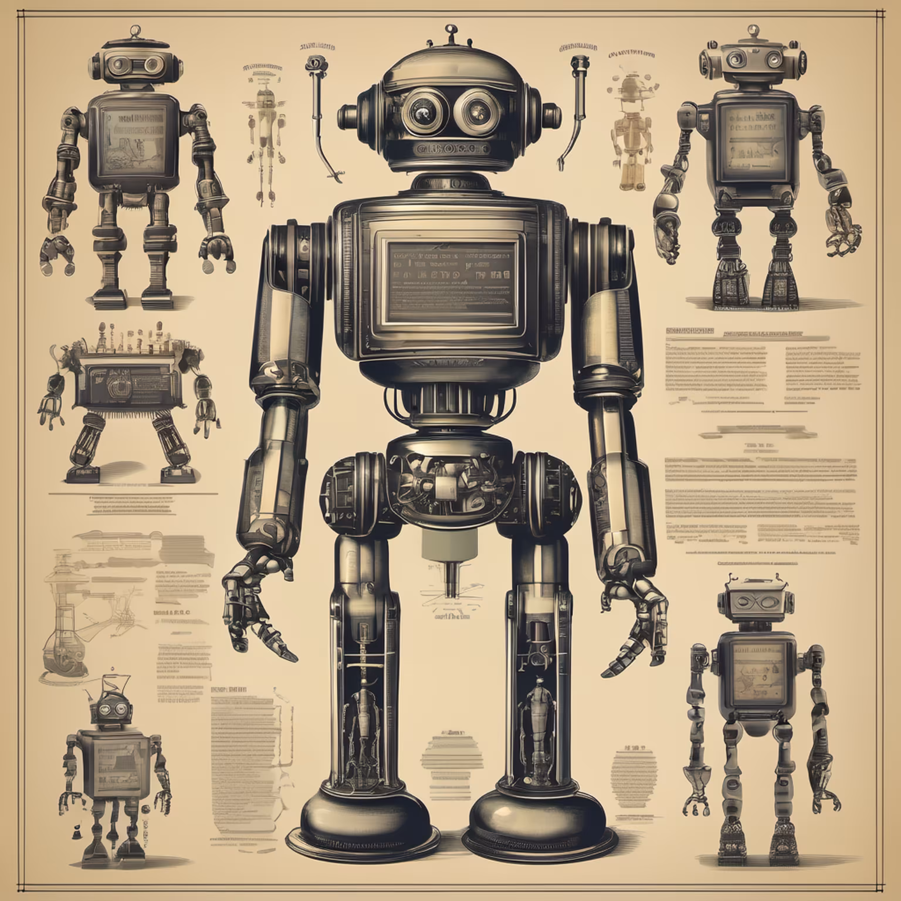 STUDIES ON ROBOTS - 19TH CENTURY #3