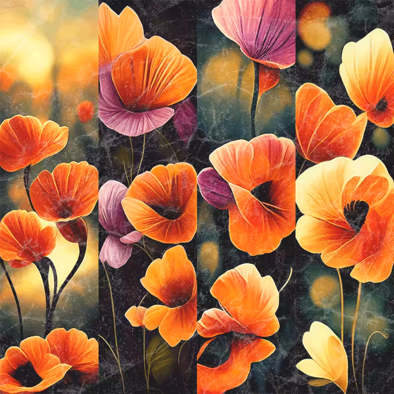 AI Yellow Flowers #1
