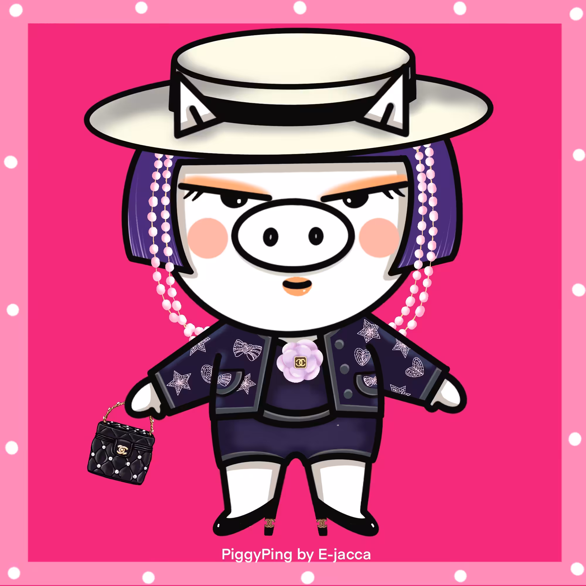E-jacca_NFT_PiggyPing & Chanel (BLACKPINK Jenny)#2