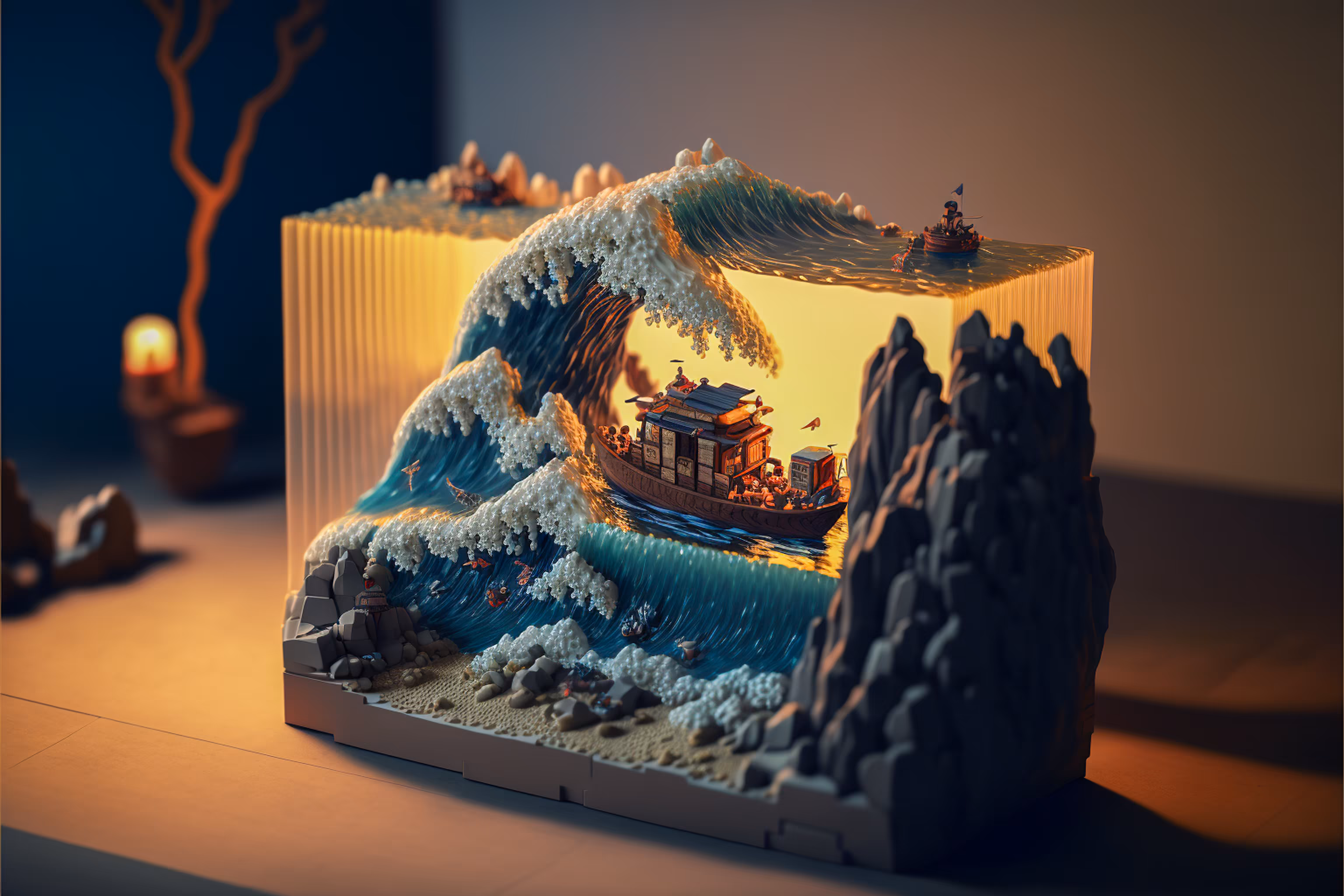 Dioramas - The Great Wave : 04