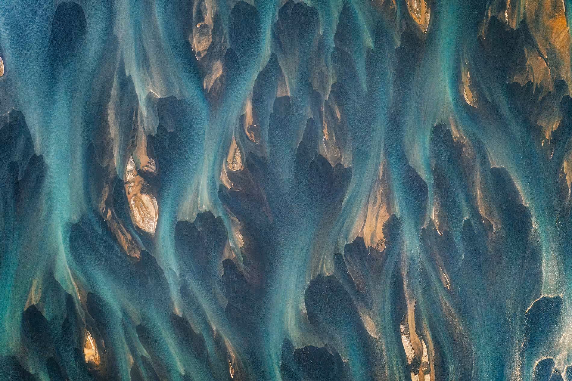 Glacial River from Above #4