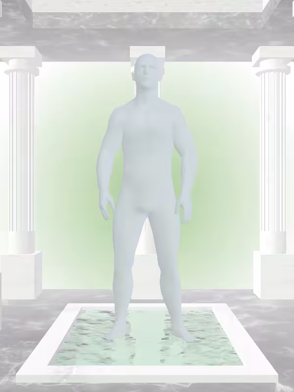 HeavenComputer: The Indifferent Matte Pale Green Man #6796