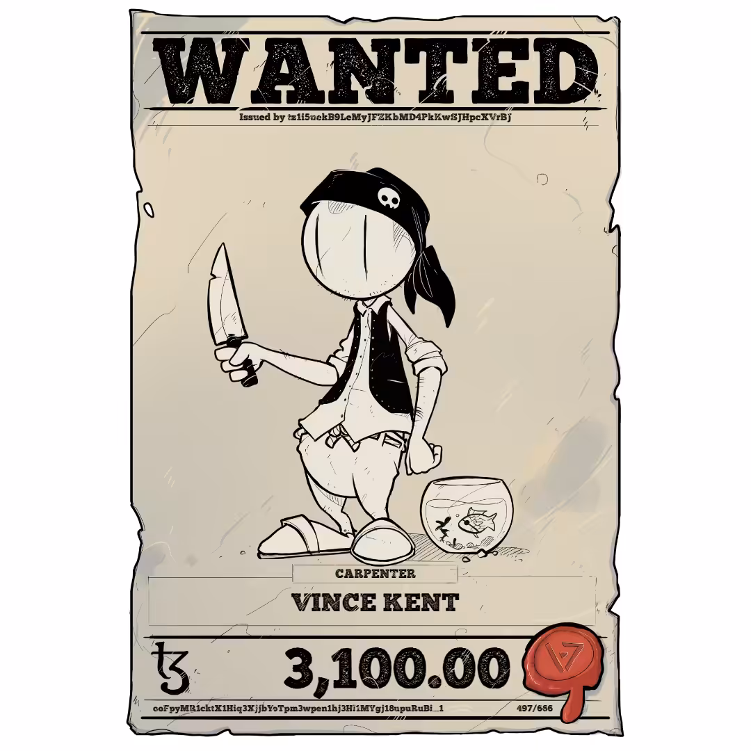 VINCE KENT | TEZOS PIRATE 497/666