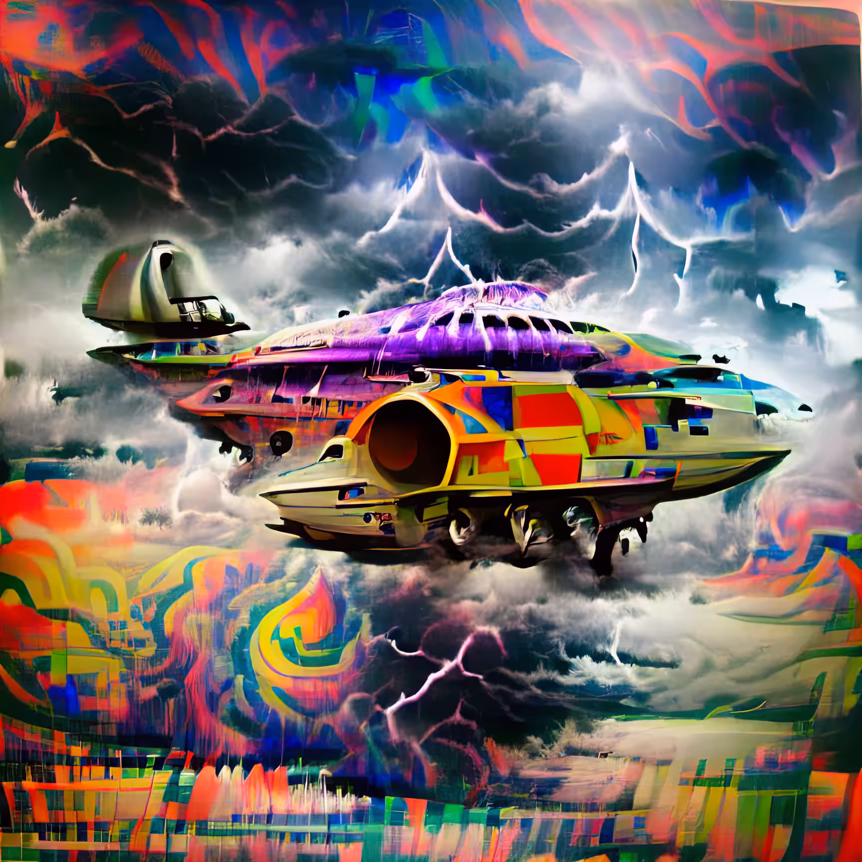 Anne Spalter AI Spaceships: Outerspace Yacht 61/501